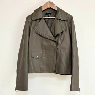 極美品 Theory 2022 Luxe Leather Moto JKT SVERYboutique