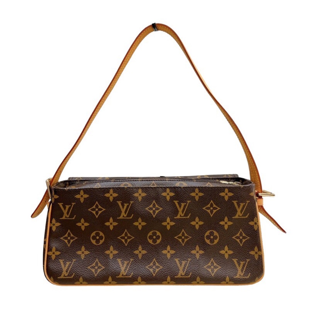 約9cmショルダールイ・ヴィトン LOUIS VUITTON ヴィバシテMM M51164 ブラウン モノグラムキャンバス レディース ショルダーバッグ