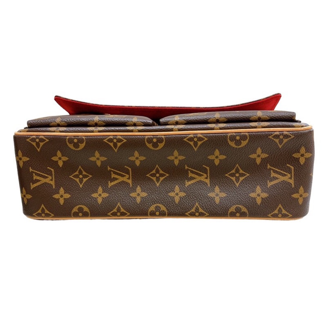 約9cmショルダールイ・ヴィトン LOUIS VUITTON ヴィバシテMM M51164 ブラウン モノグラムキャンバス レディース ショルダーバッグ