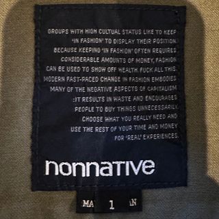 ノンネイティブ(nonnative)のnonnative ミリタリージャケット(ミリタリージャケット)