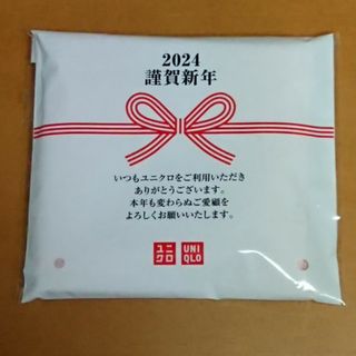 ユニクロ(UNIQLO)の【非売品】ユニクロ お年賀ミニハンカチ ピンク(タオル/バス用品)