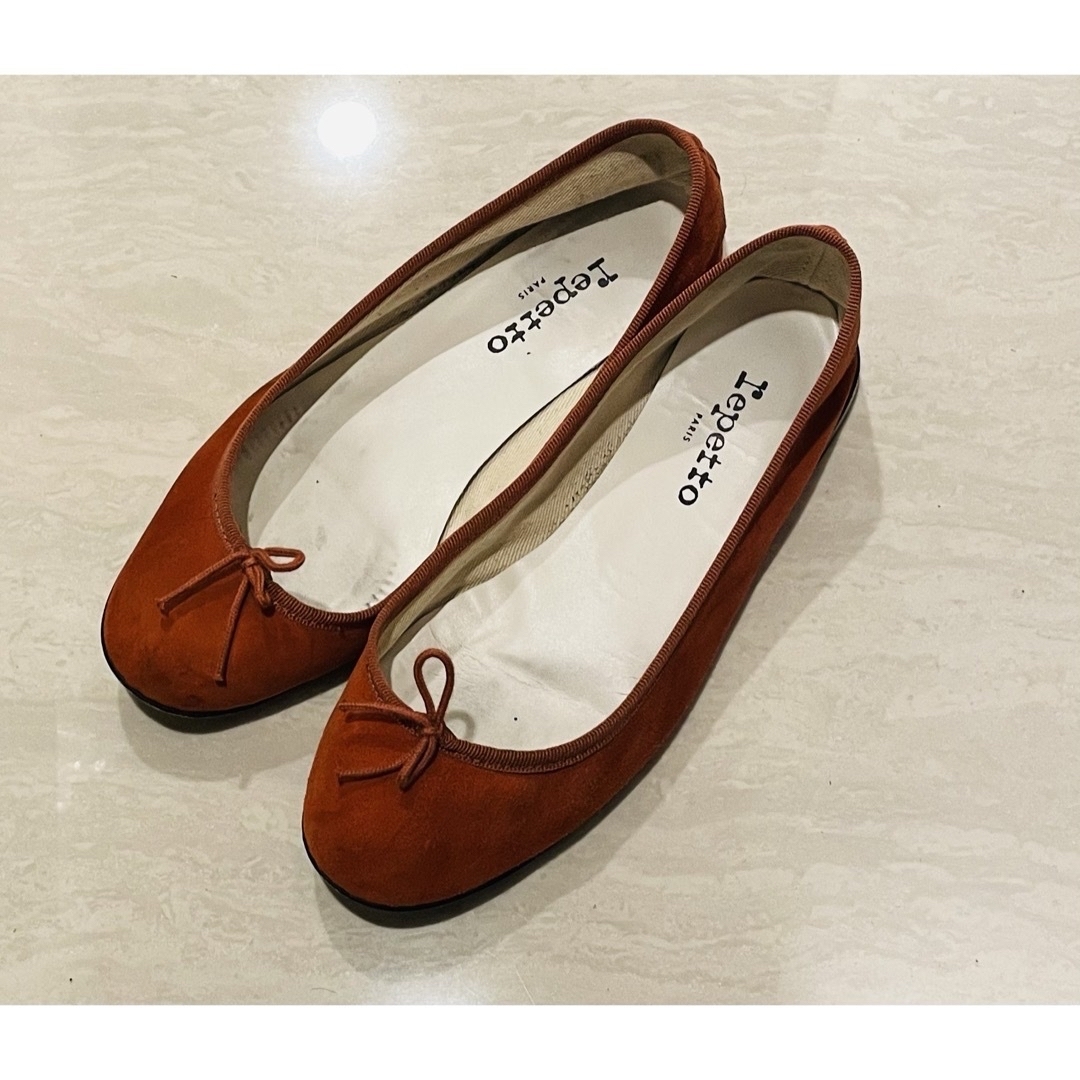 repetto(レペット)のレペット　バレエシューズ　オレンジ　38  24cm Repetto レディースの靴/シューズ(バレエシューズ)の商品写真