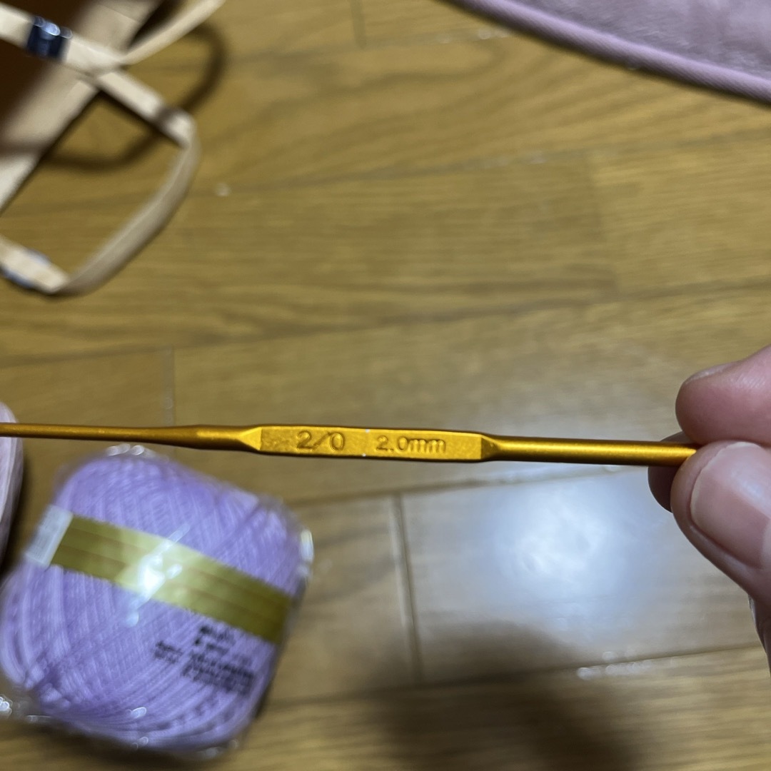 毛糸と編み棒セット　エミーグランデ ハンドメイドの素材/材料(生地/糸)の商品写真