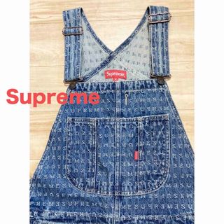 Supreme - Supreme Jacquard Logos Denim Overalls