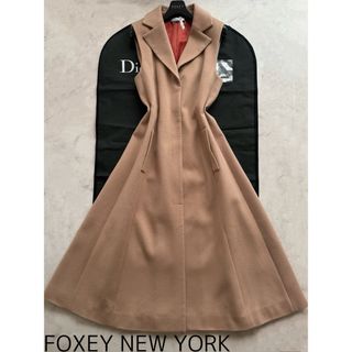 フォクシーニューヨーク(FOXEY NEW YORK)のFOXEY NEW YORK カシミヤ100% ジレ アウター ワンピース(その他)