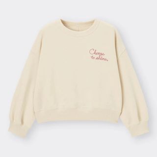 ジーユー(GU)のクロップドスウェット(Tシャツ/カットソー)