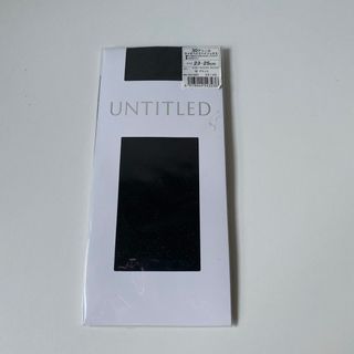 アンタイトル(UNTITLED)のUNTITLED アンタイトル レディース ブラック ラメオペイクハイソックス (ソックス)