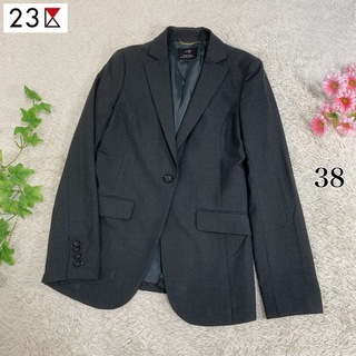 ニジュウサンク(23区)の23区 テーラードジャケット スーツジャケット 38 グレー系 オンワード樫山(スーツ)