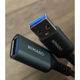 NIMASO USB 延長ケーブル0.5m(ケーブル)