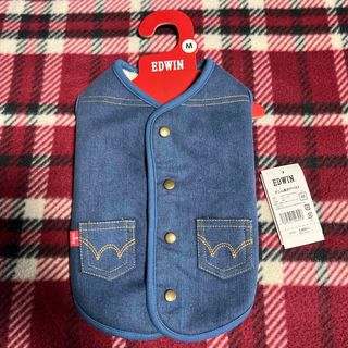 エドウィン(EDWIN)の96ちゃん様専用商品　EDWINデニム風ボアベスト　犬服　サイズM(ペット服/アクセサリー)