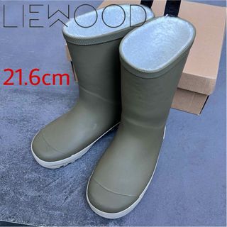 こども ビームス - LIEWOOD  モコモコレインブーツ  21.6cm