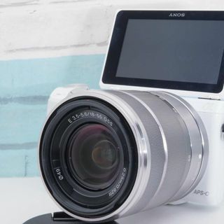 ソニー(SONY)の❤️Wi-Fi&自撮り❤️ミラーレス一眼 SONY α NEX-5R ホワイト(ミラーレス一眼)