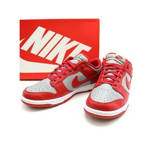 ナイキ(NIKE)のNIKE ナイキ DUNK LOW RETRO Medium Grey スニーカー DD1391-002 レッド×グレー 28cm(スニーカー)