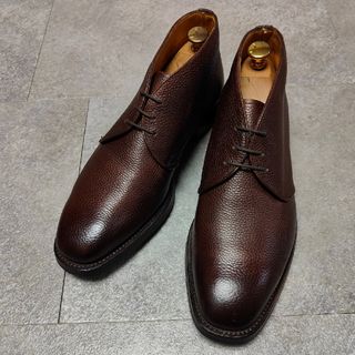 【新品未使用】 GRENSON グレンソン 革靴 レザーシューズ 紳士靴 ビジネスシューズ ARCHIE ウイングチップ 113685 【7：約25.5cm/BLACK CALF】