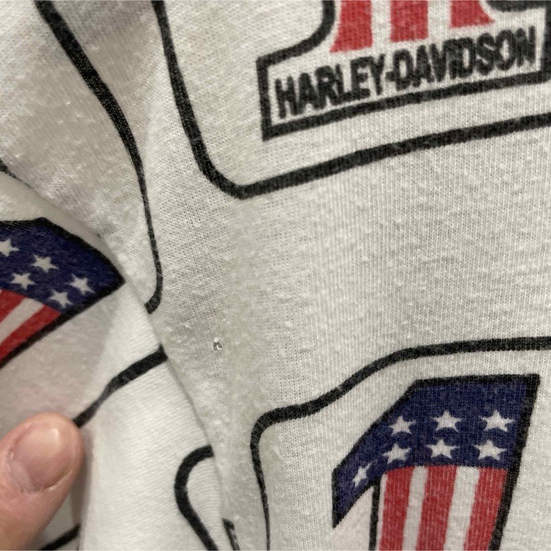 Harley Davidson(ハーレーダビッドソン)のHARLEY-DAVIDSON リンガー Tシャツ ヴィンテージ メンズのトップス(Tシャツ/カットソー(半袖/袖なし))の商品写真