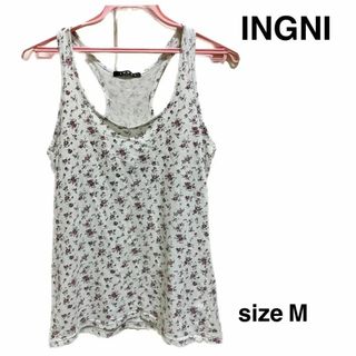 イング(INGNI)の♡イング INGNI♡ タンクトップ　パステルグリーン　緑【M】 花柄(タンクトップ)