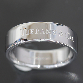 ティファニー(Tiffany & Co.)のティファニー フラット バンドリング 16号 PT950 メンズ E0833(リング(指輪))