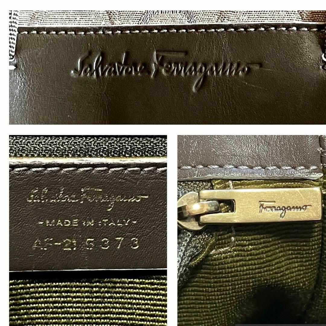 Salvatore Ferragamo(サルヴァトーレフェラガモ)のSalvatore Ferragamo ガンチーニキャンバストートバッグ レディースのバッグ(トートバッグ)の商品写真