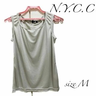 N.Y.C.C エヌワイシーシー　ノースリーブ　パステルグリーン　M(タンクトップ)