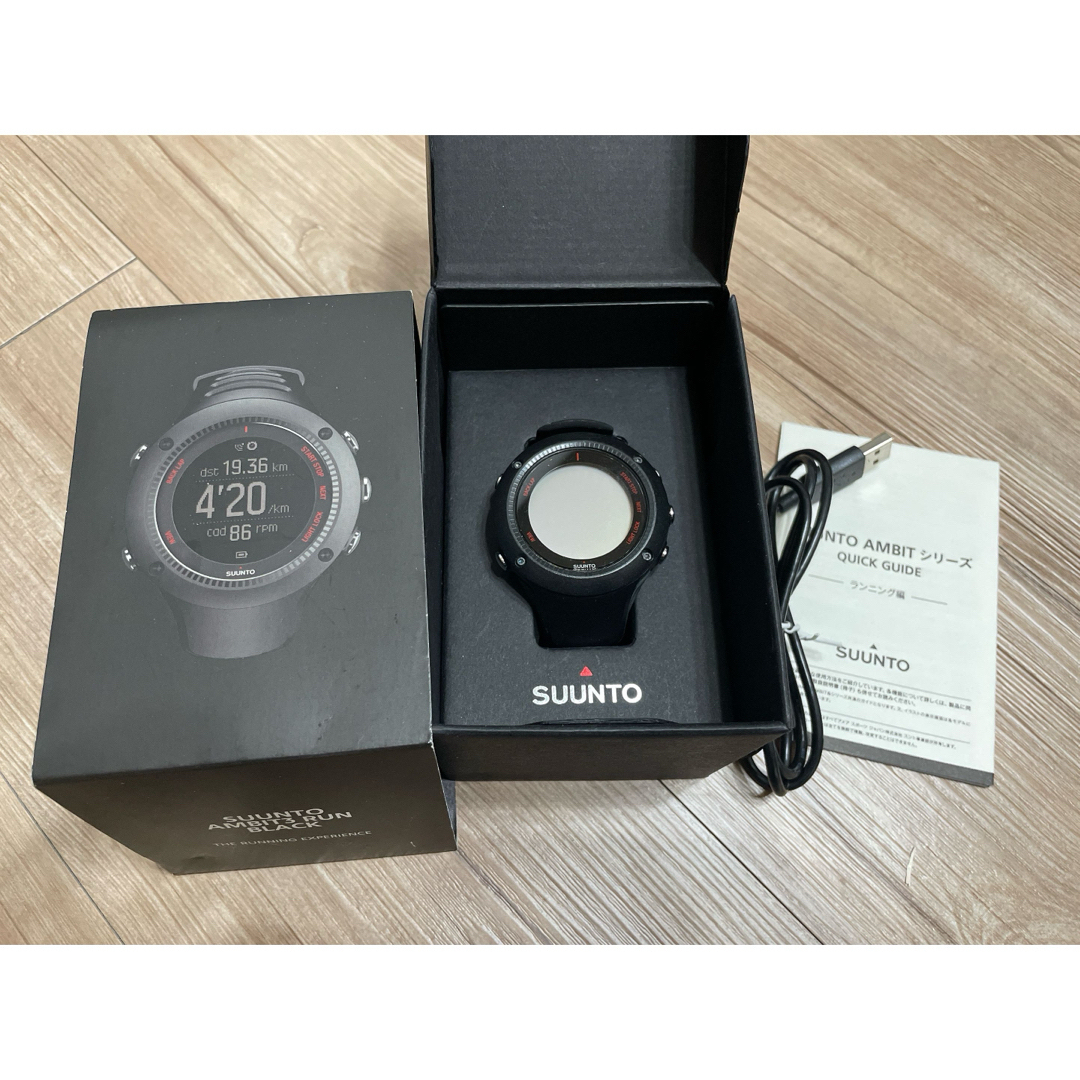 SUUNTO(スント)のSUUNTO AMBIT3 RUN BLACK 腕時計 スマートウォッチ メンズの時計(腕時計(デジタル))の商品写真