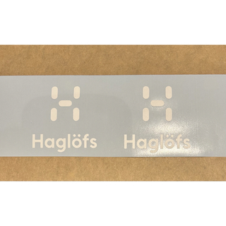 Haglofs - 新ロゴ◆Haglofs ホグロフス カッティングステッカー◆白マット◆2個◆