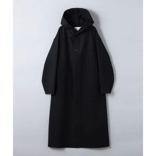 hyke  ロングボアコート　ブラック　今季購入