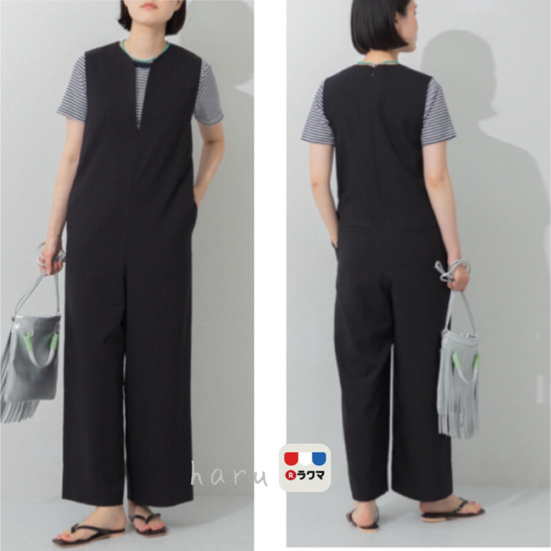 贅沢品 - RESEARCH URBAN URBAN 36 キーネックオールインワン RESEARCH サロペット・オーバーオール・オールインワン