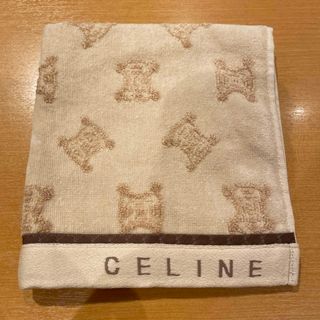 セリーヌ(celine)のセリーヌウォッシュタオルマカダム柄ベージュ(タオル/バス用品)