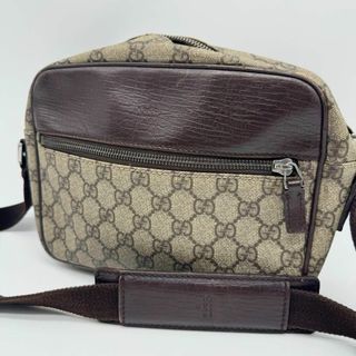 グッチ(Gucci)の【希少✨】GUCCI GGスプリーム ショルダーバッグ　カメラバッグ ブラウン(ショルダーバッグ)