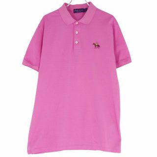 ラルフローレン(Ralph Lauren)のラルフローレン パープルレーベル RALPH LAUREN PURPLE LABEL シャツ ポロシャツ ショートスリーブ 鹿の子 半袖 トップス メンズ イタリア製 L ピンク(ポロシャツ)