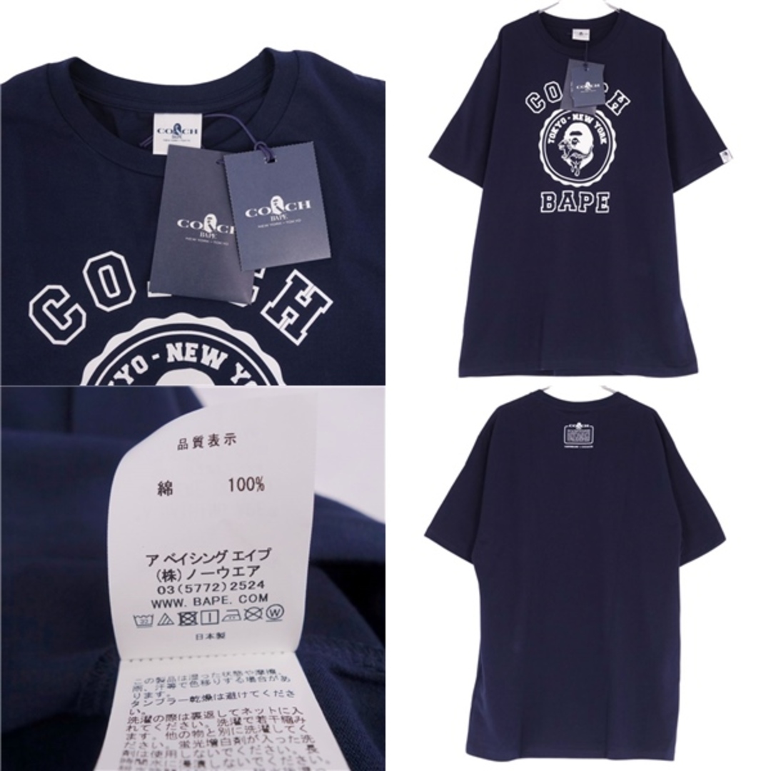 未使用 コーチ COACH Tシャツ BAPE A BATHING APE カットソー 未使用 コーチ COACH Tシャツ BAPE A BATHING APE カットソー