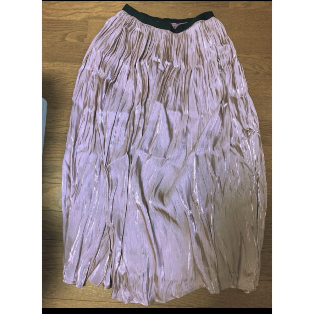 w closet(ダブルクローゼット)のサテン　ロングスカート　wcloset レディースのスカート(ロングスカート)の商品写真