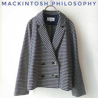 マッキントッシュフィロソフィー(MACKINTOSH PHILOSOPHY)のマッキントッシュフィロソフィー　テーラードジャケット　サイズ38 　ダブルボタン(テーラードジャケット)