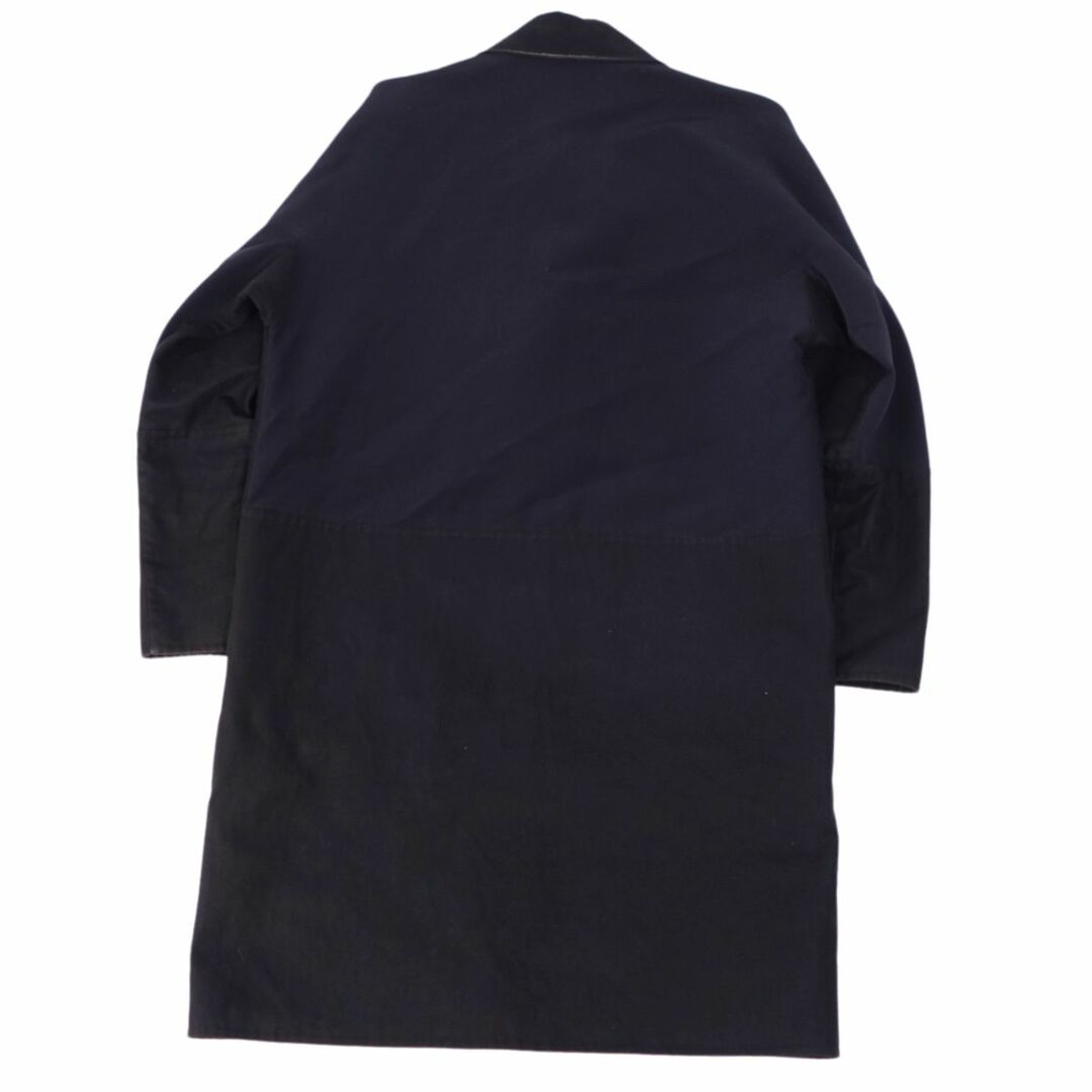 Balenciaga(バレンシアガ)のバレンシアガ BALENCIAGA コート ステンカラーコート バルマカーンコート 無地 コットンギャバジン アウター メンズ 46(S相当) ブラック メンズのジャケット/アウター(ステンカラーコート)の商品写真