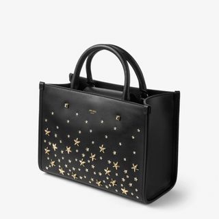 ジミーチュウ(JIMMY CHOO)の新品　ジミーチュウ　カーフレザートートバッグ　ブラック　ゴールドスタースタッズ　(トートバッグ)