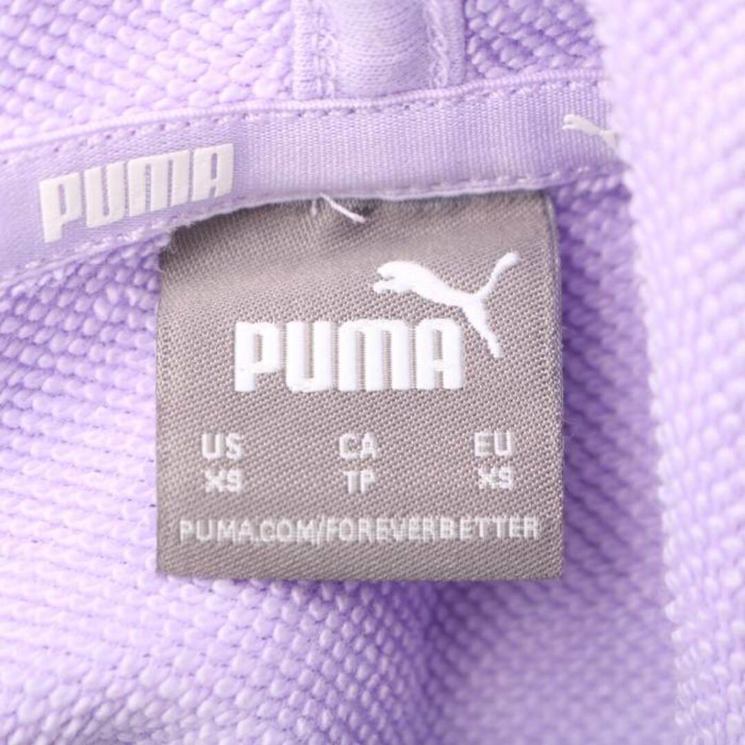 PUMA(プーマ)のプーマ パーカー 長袖 スウェット スエット スポーツウエア トップス レディース XSサイズ パープル PUMA レディースのトップス(パーカー)の商品写真