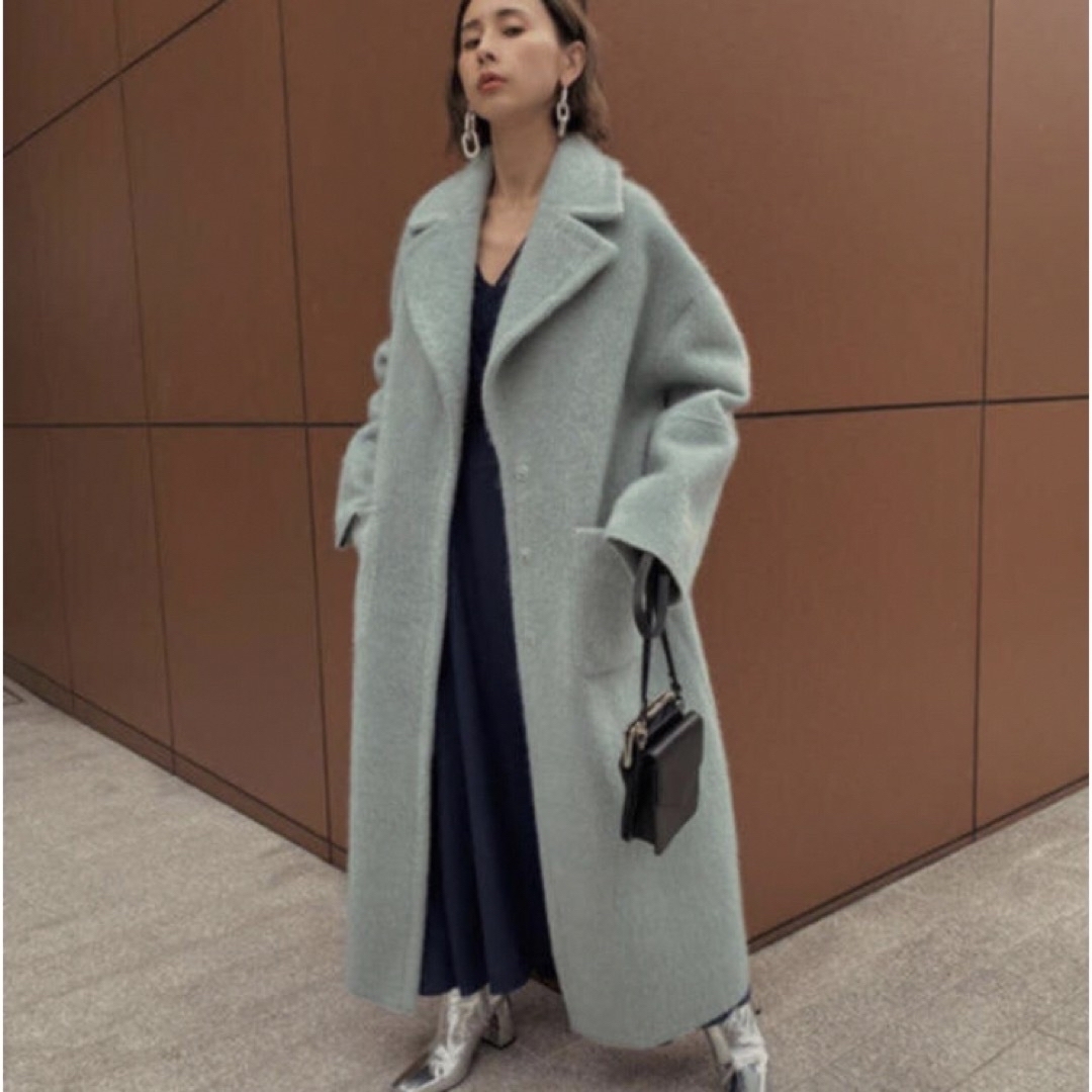 Ameri VINTAGE(アメリヴィンテージ)のAmeri BLANKET LIKE FAKE MOUTON COAT レディースのジャケット/アウター(ロングコート)の商品写真