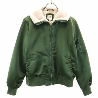 ギャップ(GAP)のギャップ 襟ファー 中綿ジャケット M グリーン GAP レディース 古着 【240107】(ダウンジャケット)