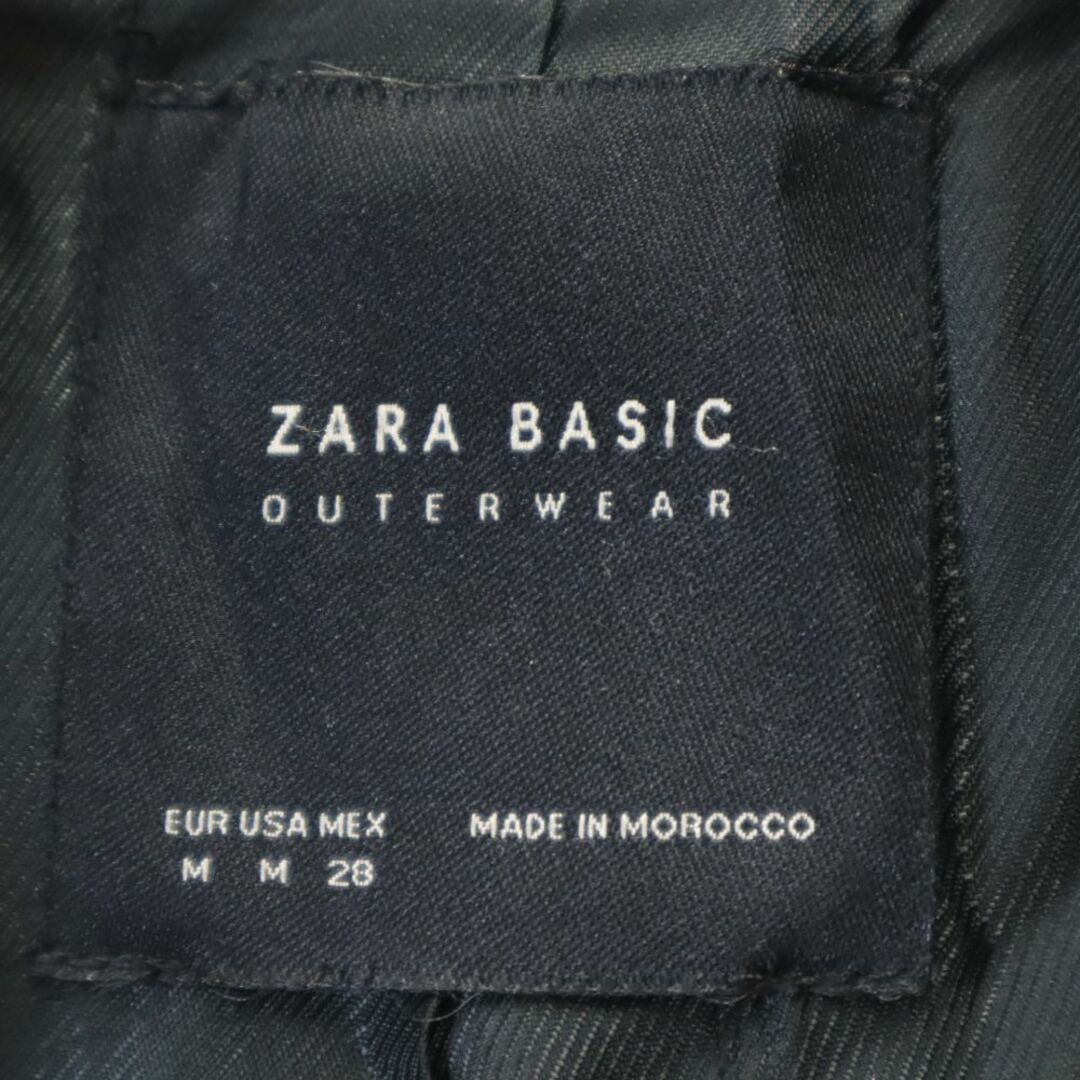 ZARA(ザラ)のザラベーシック ロングコート M 黒 ZARA BASIC レディース 古着 【240107】 レディースのジャケット/アウター(ロングコート)の商品写真