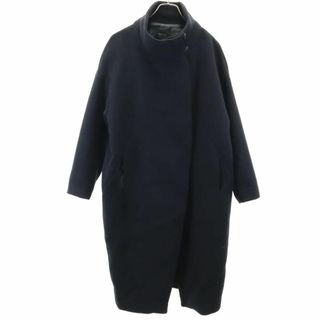 ザラ(ZARA)のザラベーシック ロングコート M 黒 ZARA BASIC レディース 古着 【240107】(ロングコート)