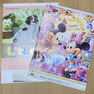 ディズニー(Disney)の新品 ディズニー リトルペット カレンダー 2024 令和6年 2点セット(カレンダー/スケジュール)