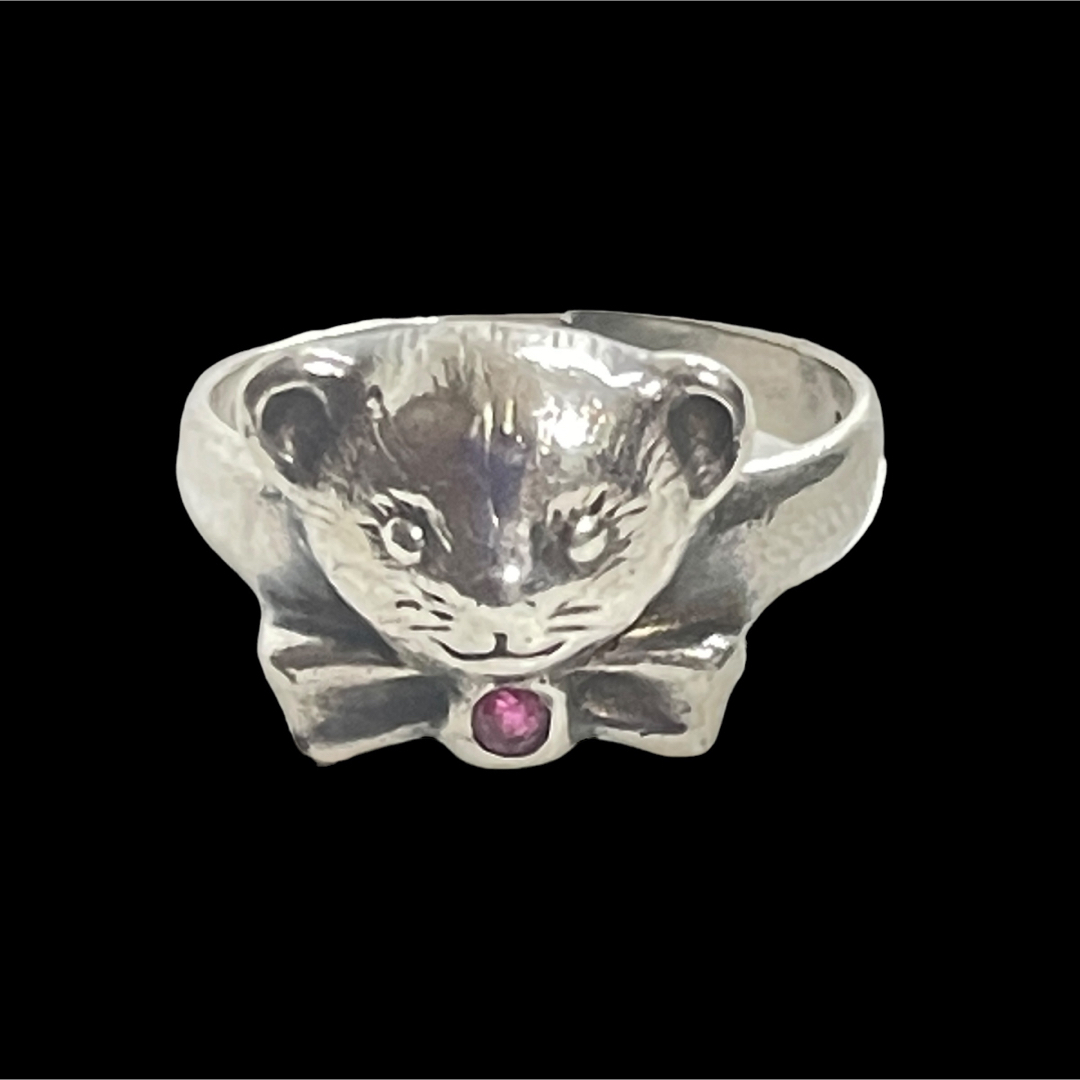 希少 子ライオン  silver 直径約1.5cm 7号 3g リング 指輪 レディースのアクセサリー(リング(指輪))の商品写真