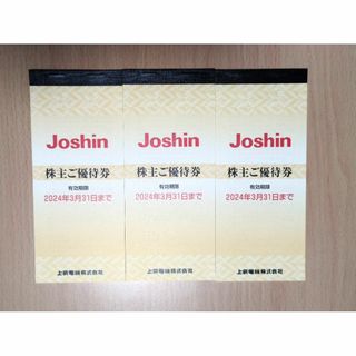 上新電機　株主優待券　15000円分（5000円分×3冊）送料無料(ショッピング)