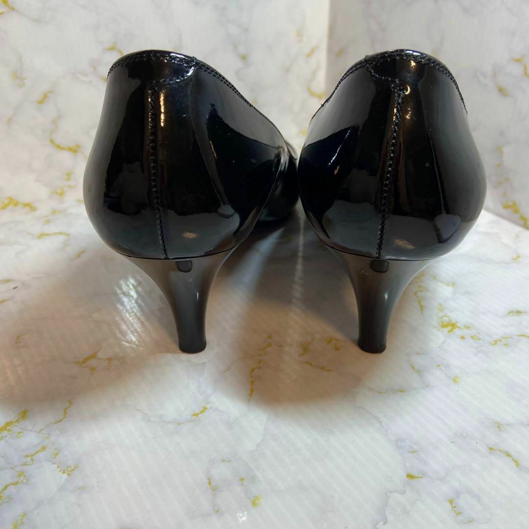 値引きOK!☆銀座かねまつ エナメルパンプス 黒 - 靴 値引きOK!☆銀座かねまつ エナメルパンプス 黒 - 靴