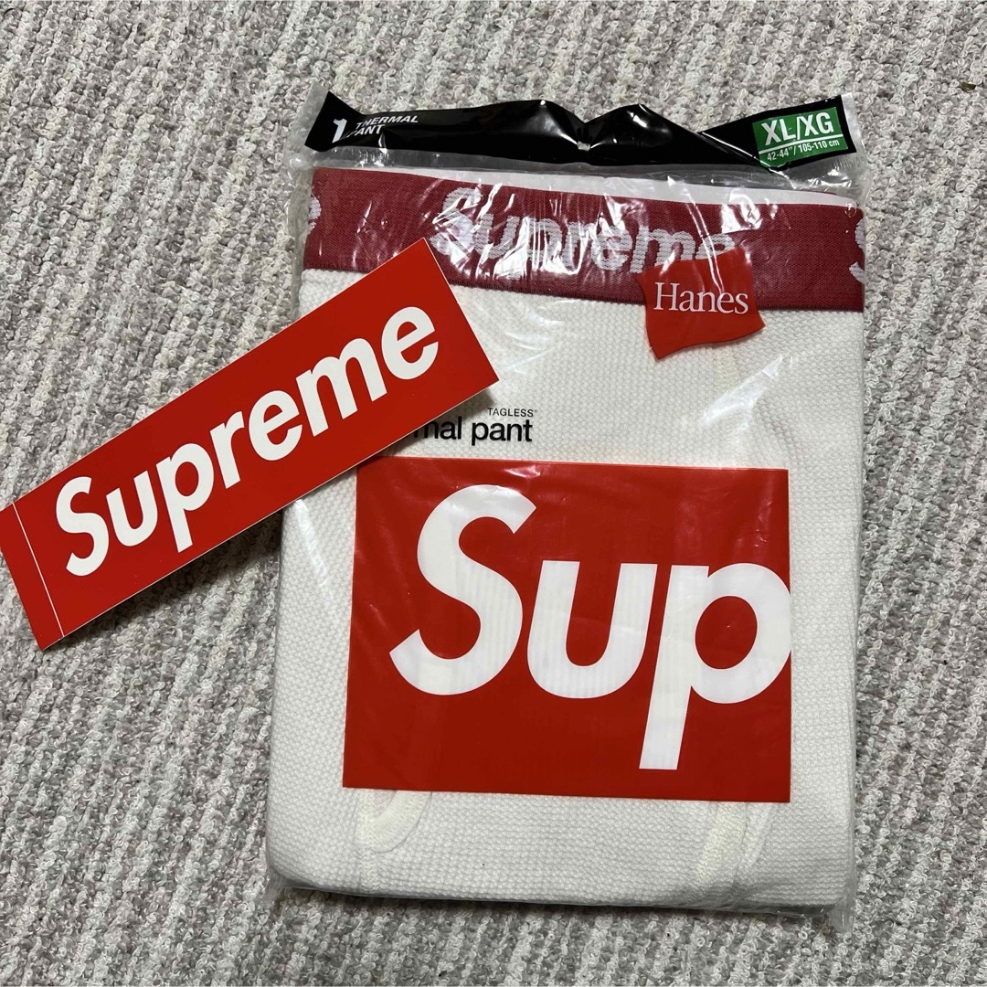 Supreme(シュプリーム)の新品　XL Supreme  Hanes Thermal Pant メンズのレッグウェア(レギンス/スパッツ)の商品写真