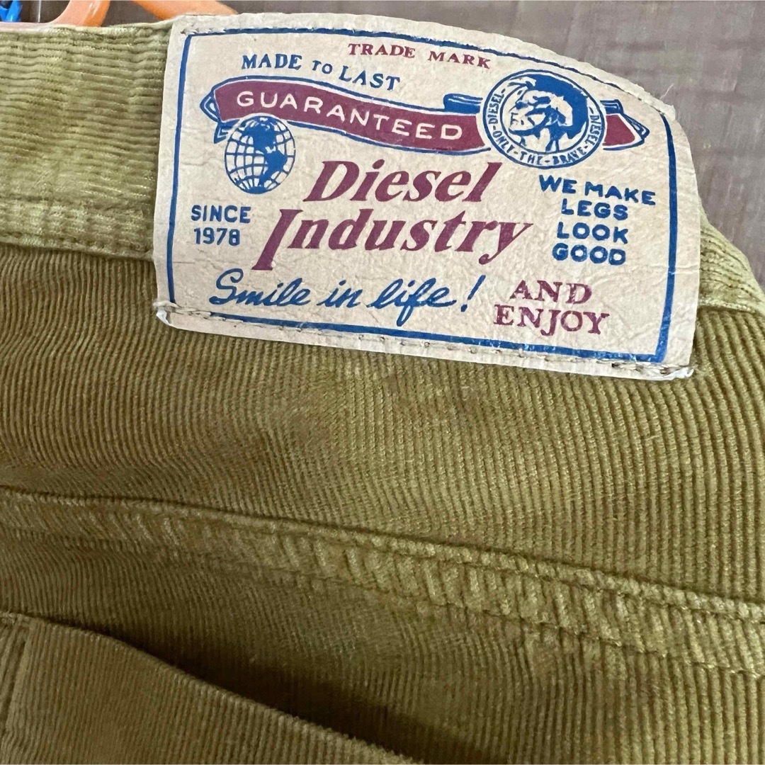 DIESEL(ディーゼル)のディーゼル コーディロイ パンツ ブラウン 茶 ショート丈 32インチ あったか メンズのパンツ(デニム/ジーンズ)の商品写真