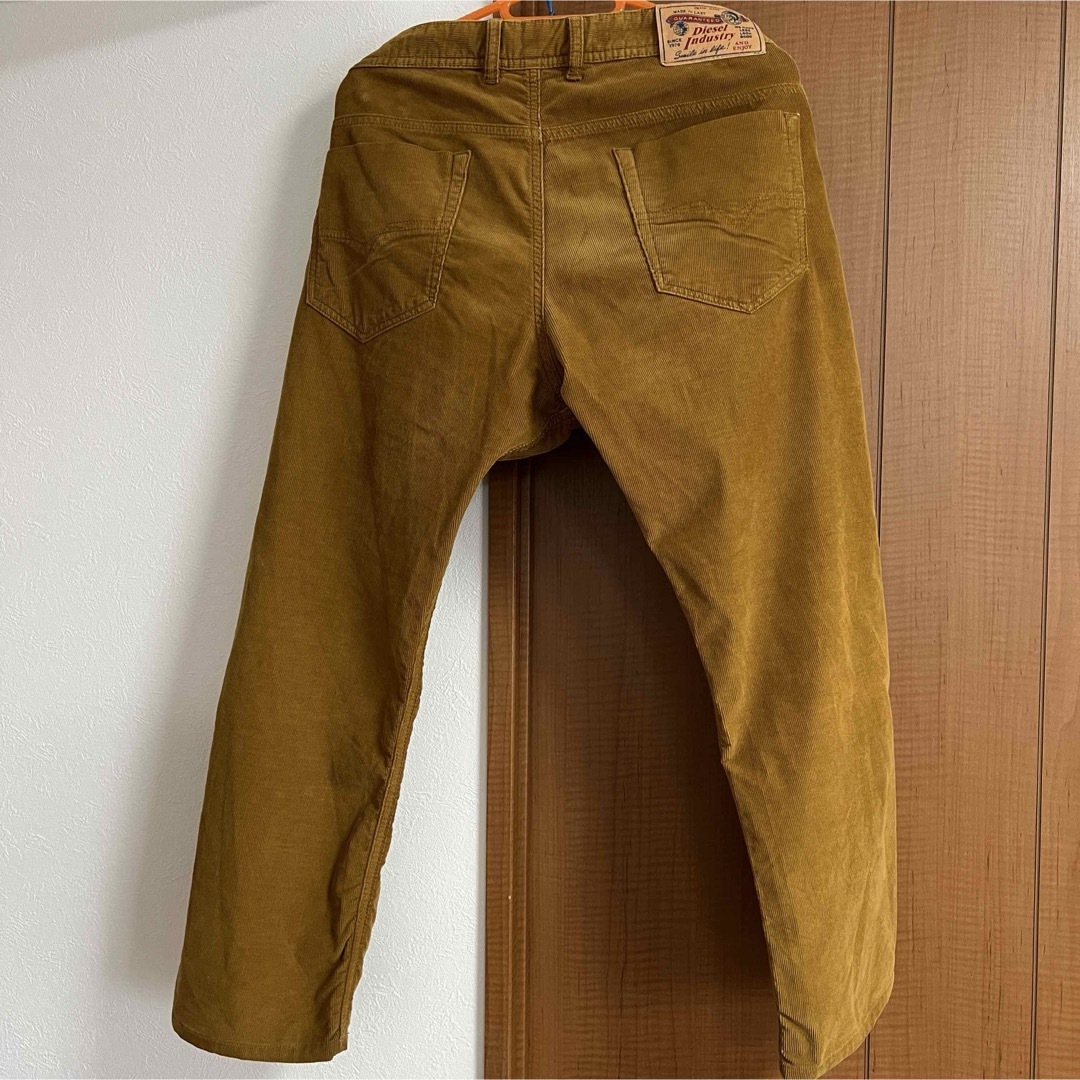 DIESEL(ディーゼル)のディーゼル コーディロイ パンツ ブラウン 茶 ショート丈 32インチ あったか メンズのパンツ(デニム/ジーンズ)の商品写真