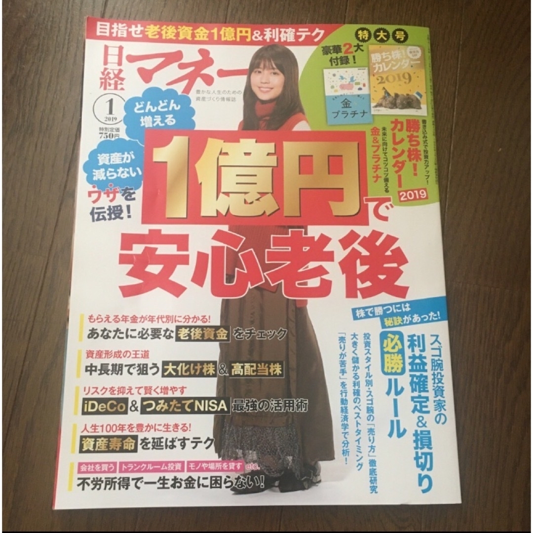 日経マネー 2019年 01月号 [雑誌] エンタメ/ホビーの雑誌(ビジネス/経済/投資)の商品写真