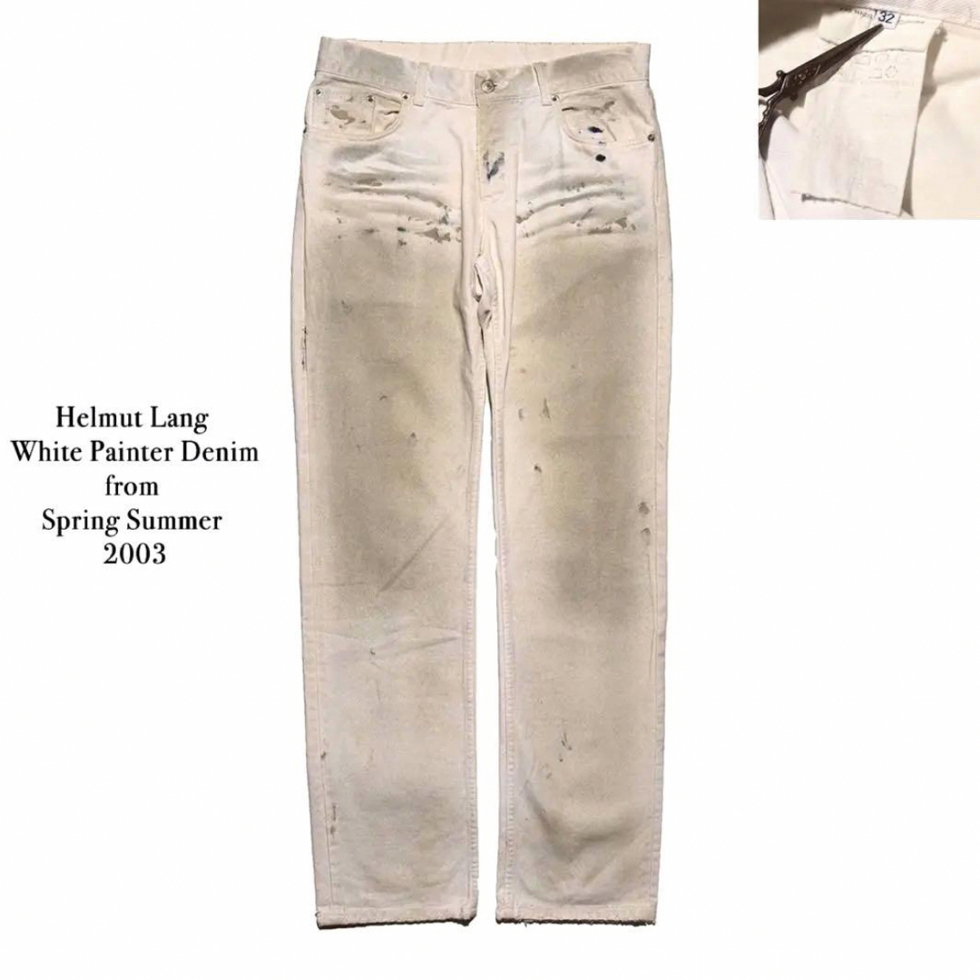 HELMUT LANG(ヘルムートラング)のhelmut lang 03ss 本人期 ペインター broken denim メンズのパンツ(デニム/ジーンズ)の商品写真