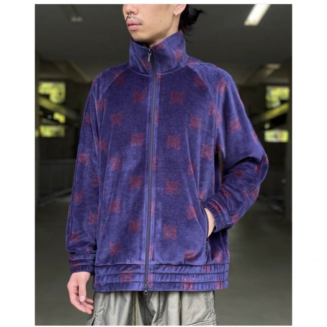 NEPENTHESネペンテス【希少】22AW needles ニードルス ベロアトラックジャケット 紫 M